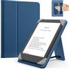 MoKo Custodia per 6 Pollici Kindle eReader da Tablet, Blu Mare Scuro | Accessori eReader per 6 Kindle/Kobo Clara/Tolino E-Book Tablets, Custodia Leggera Folio ,Cinghia da Mano, Cavalletto