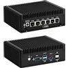 CWWK Mini PC Firewall Hardware, i3-8130U, 6 x 2.5GbE i226-V, Fanless Mini Computer Box, OPNsense Micro Appliance, DDR3 8GB RAM 128GB M.2 NVMe3.0 x4 SSD, HD, DP, USB-C, AES-NI