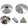 Trkimal Kit Variatore completo Assy sostituzione per Gy6 125cc/150cc 152QMI/157QMJ Motore, Ruota motrice Assy Performance 14 Gram Rulli CVT Frizione anteriore per Scooter Atv Gokart