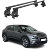 OMAC Barre Portatutto Trasversali Acciaio per Citroen C4 Cactus 2018-2022 - Bloccabile - Testato City Crash - DIN 75302