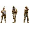 3 Pezzi Set Soldati Scala 1:64 Dettagliato Soldatino Resina per Modellismo