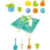 13 Pezzi Tavolo da Gioco con Sabbia per Bambini Tavolo da Gioco con Acqua