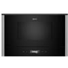 Neff NL4WR21N1, N70, forno a microonde da incasso, potenza massima: 900 W, numero di programmi automatici: 7 pezzi, volume della camera di cottura 21 l, display TFT Full Touch da 3,7 pollici, porta