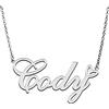 RONKAH Collana con ciondolo personalizzato con nome personalizzato con cuore collana personalizzata miglior regalo per le donne Natale San Valentino festa della mamma compleanno AU