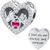 Friggem Charm Albero della vita/Cuore/Bussola/Sorelle/mano di Fatima in Argento Sterling 925, charm Pandora, charm ciondolo compatibile per braccialetti e collane europei, miglior regalo per donne e ragazze