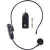 WIYETY Microfono senza fili: microfono wireless nero 2.4G, display batteria in tempo reale, microfono senza fili, microfono ricaricabile per amplificatore vocale, insegnamento, conferenza palcoscenico