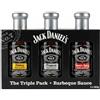 Completely Fresh Foods JD BBQ Salice Triple Pack - 3 × 553 g (Honey, Originale, Sweet & Spicy) | Salse Barbecue con autentico Tennessee Whiskey