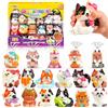 FunnyB&G 24 Kawaii Gatto Squishy Antistress per Bambini,Regalini Compleanno | Adatti per regalini fine festa compleanno, bomboniere, premi per classe e fidget toys silenziosi per bambini 3-12 anni