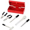 KEEDA Mini chiave di simulazione martello cacciavite cassetta degli attrezzi accessori per 1/6 1/12 giocattoli casa delle bambole 1:10 RC auto assiale SCX10 Wraith Yeti TF2 D90 (rosso e nero)