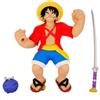 BANDAI - Heroes di Goo JIT Zu Action Figure - Mondo One Piece - Super Figura Monkey D. Rufy struja e allunga multicolore CO42939