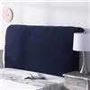 uyeoco Elastica Copertura Per Testata Letto Imbottito/Legno Copri Testata Letto | Copri Testata Del Letto Matrimoniale Singolo Rettangolare/Leggermente Stondata(blu scuro,100(90-110)cm)