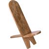 Battle-Merchant Sedia in Legno Duro Medievale Portatile di Alta Qualità - Marrone - Adatta per Interno ed Esterno, Relax, Gaming