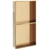Solivagant Nicchia per Doccia Oro Spazzolato 32x62x9cm in Acciaio Inox,2.36kg