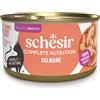SCHESIR GATTO IN BRODO COMPLETE NUTRITION SALMONE 85 g