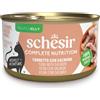 SCHESIR GATTO IN JELLY COMPLETE NUTRITION TONNETTO CON SALMONE 85 g