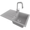 PRIMAGRAN Lavandino da Cucina al Mobile 45cm + Rubinetto, 78x50cm