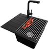 PRIMAGRAN Lavandino da Cucina Nero - Copenhagen Top, 55x50cm