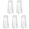 QUARKZMAN 5pz Corda Manopole Plastica Corda Tassello Gocce Tirare 1.3x0.5 | per Tende Finestra Tendine Ombra Tendina Artigianato, Fine Pendente, Trasparente