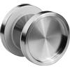 SOTECH 1 coppia Maniglie per porte scorrevoli JULIKA Ø 64 mm in acciaio | inox spazzolato per in legno