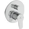 Ideal Standard - Cerabase, Miscelatore monocomando per vasca o doccia ad incasso, Due vie, Kit completo di corpo incasso, Cromato