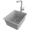 PRIMAGRAN Lavandino sottotop al Mobile 40cm + Rubinetto, 36x44cm