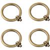HDJNal 4 maniglie rotonde in bronzo anticato per armadietti, cassetti, cassettiere, armadi, guardaroba, 50 mm