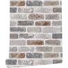 myforHD Carta da Parati Autoadesiva Mattone Vintage Decorativo Sfondo Adesivo Vinile Finta Pietra 44cmx300cm Mattoni Pellicola Adesiva Lavabile Paraschizzi Cucina Rimuovibile