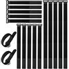 Aiqeer 40 Pezzi Nero Cavi Cinghie 3-Taglie Set, Fascette Cavi Chiusura a Strappo | Riutilizzabili Nylon Cavi Fascette, Regolabili Cavi Cinghie, per Cavi Gestione (3-Taglie: 20 X 2 cm, 30 X 2 cm, 40 X 2 cm)