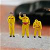 3 Pezzi di Modellini in Miniatura 1/64 di Persone Addette Alla Stazione di