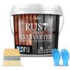 Limino Convertitore di Ruggine - Vernice Antiruggine e Primer di Metallo Nero - Dissolvant di Ruggine, Effetto Anti-Rust Resistente, Vernice Inibitore della Ruggine per Auto e Superfici Metalliche (473ml)