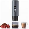 AMZCHEF Macchina per espresso portatile con batteria 20 bar Macchina da caffè mobile con USB-C e display digitale - Compatibile con capsule e caffè in polvere - macchina per caffè da portare con sé