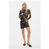 Desigual, Abito corto flockato, Donna, Blu, L