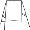 Outsunny Supporto per Amaca e Sedia a Dondolo/a Uovo 178x143x180 cm Nero