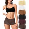 Desanlapi Slip Donna Mutande Cotone a Vita Media Culotte Boxer Donna Pacco da 6 MU3 M