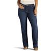 Lee Plus Size Instantly Slims Classic Relaxed Fit Monroe Straight Leg Jean Jeans, Ellis, 52 Petite Donna