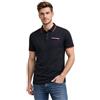 Geographical Norway Karem - Polo da uomo a maniche corte, con colletto con bottoni, dettagli sul petto con finitura a collo e maniche, stile casual elegante estivo
