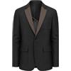 YFFUSHI Blazer da Uomo Denim Blazer Casual Slim Fit