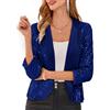 GRACE KARIN Donna Cardigan Classica Elegante a Maniche Lunghe Maglia Senza Chiusura 2XL