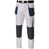 ART.MAS Pantaloni da lavoro multifunzione, modello cargo, 270 g/m², modello classico, bianco, 62