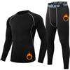 VanKee Intimo Termico Uomo Tuta Termica Asciugatura Rapida Intimo Termica Uomo Pantaloni Termici Tuta Calda per Lo Sport Aperto Biancheria Intima Termica Funzionale per Sci Corsa Viaggio