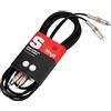 Stagg STC3C Cavo S Serie Audio 2xJack Fono,Gemello RCAm a RCAm, 3m