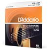 D'Addario EJ10 Corde Chitarra Acustica 80/20 Bronze Extra Light 10-47