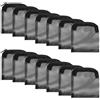 YFTRFR 14 Pezzi Sacchetti Filtro per Acquario, Rete Fine ad Alto Flusso Riutilizzabili con Cerniera in Plastica per Carbone Attivo, Biosferi, Anelli in Ceramica, Pietre Filtranti(Bianco)