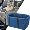 PEKJDS Gentle Paws - Trasportino per seggiolino auto, per console centrale, per cani e gatti di piccola taglia, rimovibile e lavabile (blu, taglia unica)
