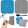 DEPAR Tappetino Da Leccare per Cani, Tappetino Leccare Cane 2 Pezzi, Lick Mat per Cani Con Spatola In Silicone, Con Ventosa Senza BPA, per Il Bagno, L'alimentazione, L'addestramento