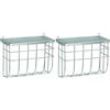 Kerbl Pet Kerbl Fienile in metallo con coperchio, 25 x 17 cm (Confezione da 2)