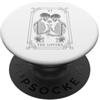 Tarot Card The Lovers Skeleton Goth Hall The Lovers Tarocchi Scheletro Gotico Tarocchi Lettura Strega PopSockets PopGrip Adesivo
