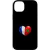 France Morocco Flag Custodia per iPhone 14 Plus Francia Marocco