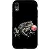 Vintage Frog Bubblegum Aesthetic Style A Custodia per iPhone XR Gomma da masticare rosa a forma di rana, carina, amante della rana, da donna