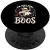 Funny Spooky Season Halloween Party Appa Divertente vino fantasma Boos Halloween bere partito retrò PopSockets PopGrip Adesivo